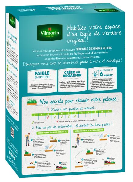 Tropical - Pelouse Tropicale - Dichondra Repens - 500 g - PACKAGING_3D_VERSO